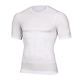 zhaoying Herren Body Shaper Slimming Vest T-Shirt Elastisch Slim Shapewear Kompression Unterhemden Bauchkontrolle Taille T