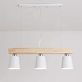 Nordic Einfache Home Restaurant Hängen Lampe Massivholz Eisen Hängelampe Deckenanschluss Lichter Beleuchtung Kopfteil Esszimmer Flur Vintage Rustikale Elegant perfekt fü