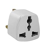 Standard UK UK-Stecker, Universal Reisestecker Adapter Standard UK Reisesteckeradapter Erdung tragbarer Stecker Adapter Typ Weiß