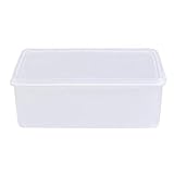 SkadMan Brot-Box Single Layer Kunststoff Crisper Rechteckige transparente Aufbewahrungsbox Trockene Lebensmittel Lagerbehälter mit Deckel für die Heimküchenbar Haus, Küche usw. (Size : 3.3L)
