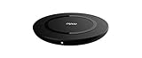 Rapoo XC140 kabelloses Qi-Ladegerät für Smartphones (Iphone/Samsung/Huawei/LG/Nokia), Induktion, Wireless mit Netzteil Quick Charge 3.0, Schnellladen, schw