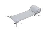 ULLENBOOM ® Kopfschutz Nestchen für Babybett 70x140 cm in Grau (Made in EU) - Baby Bettumrandung im Kopfbereich, Babynestchen Bett als Kopfumrandung, Motiv: W