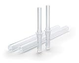 NUK Flexi Cup Soft-Trinkhalm aus Silikon, auslaufsicher, BPA-frei, 2er Packung, transparent, 24 g