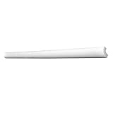 DECOSA Zierprofil H15 SUSANNA - Edle Stuckleiste in Weiß - 10 Leisten à 2 m Länge = 20 m - Zierleiste aus Styropor 20 x 20 mm - Für Decke oder W