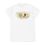 Strand Clothing T-Shirt mit viktorianischem Engel, bedruckt mit Amors Seraphim Kitsch, witzig, niedlich, für Damen und Herren, weiß, XL