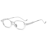 XJW Schwarze Retro-Sonnenbrille kleine Metallrahmen dünne Gläser Die am besten geeignete Brille für Frauen 2021/5/27 (Color : Orange)