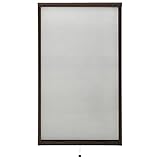 Festnight Insektenschutzrollo für Fenster Fliegengitter Rahmen Fliegengitter Rollo Fenster Fliegenschutz Fenster Braun 90x170