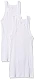 Evolve Herren Cotton Comfort Square Cut Tank Multi Pack Unterhemd, weiß, M