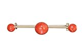 Hobra-Gold Brosche Gold 250 mit 3 Korallen Goldbrosche Korallenbrosche in 6 kt G