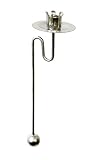 hdg Baumkerzenhalter Balancehalter Pendelhalter für Weihnachtsbaum matt Silber (Silber, 18er)
