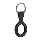 Airtag Case-Airtag Hülle-Apple Schlüsselanhänger-Halsband-Airtag Schutz-Hundehalsband-Hund Zubehör (Schwarz)