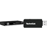 TechniSat Digit ISIO S2 - HD Sat-Receiver mit Twin-Tuner (HDTV, DVB-S2, PVR Aufnahmefunktion via USB oder im Netzwerk) schwarz & TELTRONIC ISIO USB-Dualband- WLAN-Adapter schw