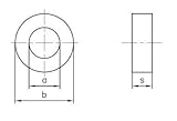 Druck-Kugellagerring a = 16, b = 27, s = 9