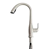 XMH Verdeckte Ausziehbare Küchenarmatur, Professioneller Wasserhahn Gebürstetes Nickel Ausziehbare Küchenarmaturen, Kommerzielle Decksmontierte Kü