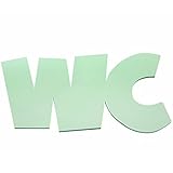 Logbuch-Verlag WC-Schild mintgrün aus Acryl - WC Türschild 20 x 10,5 cm neutral - Toilettenschild Tü