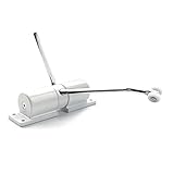 LITOSM Türschließer,Türdämpfer Einstellbare oberflächenmontierte automatische Feder-Schließtürnäher mit Radfeuer-Nenntür-Stopper-Tür-Hardware universal (Color : White)