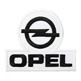 Opel Motorsport Logo 10,0 cm Aufnäher, bestickt, zum Aufbüg