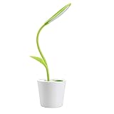 Miouldram 【Bean Sprout Wiederaufladbarer Akku】 Eingebauter 1200mAh wiederaufladbarer Akku und USB-Anschluss, können Sie die Lampe aufladen, indem Sie mit Powerbank, Laptop