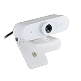 CIKO USB-Webcam, Streaming-Webcam mit Mikrofon für PC, MAC, Laptop, Plug-and-Play-Webkamera für Videoanrufe, Lernen,