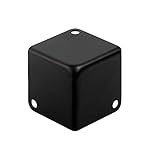 Metallecken Kofferecken Flach-Einfach, Schwarz - 39 mm X 39 mm X 39 mm - 4 Stück