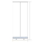 Partitions Transparente PVC-Multi-Szenario-Anwendung (Aluminiumlegierung kann in verschiedenen Größen und Stilen angepasst Werden) Transparenter Rollup-Aufsteller W