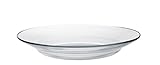 Duralex 3011AF06D1111 Lys Transparent Teller tief, 23cm, Glas, transparent, 6 Stück