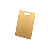 Heigmz Schneidbrett, 1 STÜCK Edelstahl langlebiger Hackbrett rutschfeste Küche Schneidebrett Gemüse Fleisch Werkzeuge Küche Waschbare Schneideblöcke (Color : Gold-1PCS)