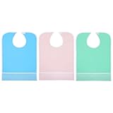 Healifty 3Pcs Erwachsene Bib Wasserdichte Alte Menschen Essen Bib Pvc Abendessen Mittagessen Bib Schürze Ältere Senioren Und Behinderte Essen Kleidung