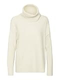 VERO MODA Damen VMDOFFY LS Cowlneck Blouse GA NOOS Pullover, Birch/Detail:Melange, S