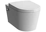 Vitra Option Nest Vitraflush spülrandlos mit Bidetfunktion - Dusch WC inkl. Armatur und Softclose WC-Sitz, Schallschutz und Anschlussg