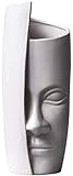 FWEOOFN Nordic Face Art Vase Keramik Blumenarrangement Vase Kreative Menschliches Gesicht Blumentopf Für Home Office Decor Geschenk Künstliche Blumenvasen-Weiß