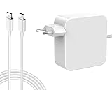 Ywcking Ersatz-USB-C-Ladegerät 61W, Typ-C-Ladegerät kompatibel mit Mac Book Pro/Air 13 Zoll (2016~2021), Stromadapter Typ-C-Ladekabel für USB-C-Port Notebook/Tablets/Mob