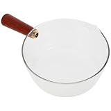 Yardwe Glas Milchtopf Glas Kochtopf Glastopf Antihaft Topf Milchpfanne Milchkanne Mini Kasserolle Topf Bratpfanne Stieltopf Küche Suppentopf Nudeln Top