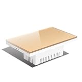 Smart Home Lichtschalter Wall Touch Switch, 2/3 Way, Glasplatte Touch-Sensor Interruptore 1/2/3/4 Gang (Color : Gold-Y, Number of Gangs : 3-Gang)