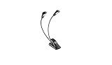 König & Meyer K&M 12246 Notenpultleuchte Double4 LED FlexLight Schw