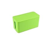 XBSXP Kabelmanagementbox Kabelaufbewahrungsbox Kabelaufbewahrungsbox Drahtbox Drahtaufbewahrungsbox Kunststoff-Anschlussdose Bonbonfarbene Drahtbox Trompete-Grün_235 * 11,5 * 121 M