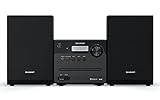 SHARP XL-B515D (BK) Stereo-Soundsystem (40 Watt, digitales Radio mit DAB, DAB+ und FM-Tuner, Bluetooth), schw