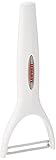 Leifheit Y-Sparschäler ComfortLine-Serie, Schäler mit ergonomischen Griff für angenehme Handhabung, Spargelschäler, Kartoffelschäler, Gemüseschäler, einfache Reinigung, weiß