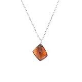 InfinityGemsArt Natural Santa Ana Madeira Citrine Gemstone Fancy Cut Crystals Dainty Pendant Necklace Jewelry Gift for her, Birthstone, Energy Healing Stones, 925 Sterling Silver 18