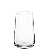 Leonardo Brunelli Trink-Gläser 6er Set, spülmaschinenfeste Wasser-Gläser, Trink-Becher aus Glas, moderne Saft-Gläser, Whiskey-Glas, 530 ml, 066417