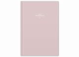 Liebes Tagebuch - großes Notizbuch & Tagebuch Rosa Weiß, für Erwachsene, Mädchen und Jungen, liniert, 120 Seiten, 80 g Recyclingpapier, Hardcover 18x24,5 cm mit L