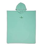 Wickelmantel mit Kapuze, Poncho-Handtuch, schnell trocknend, leicht, extra lang, aus Mikrofaser, Surf-Poncho, Universalgröße für Männer, Frauen, Erwachsene, geeignet zum Schwimmen, Surfen (grün)