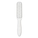 Stahl professionelle doppelte seite fuß datei harte reibungsriegel callus remover pediküre raspe tote haut fuß fee ferse (Color : White)