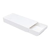 Youning Schreibtisch Organizer Versteckte Schreibtischboden Aufbewahrungsbox self Adhesive Drawer Pencil Tray Stationäre Container Kleinigkeiten Veranstalter Bleistiftablage Stifthalter (Weiß)