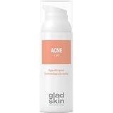 Gladskin Acne Gel 30ml | Mit innovativem Wirkstoff Staphefekt | Wirkt gegen Pickel und unreine Haut | Gibt der Haut ihr bakterielles Gleichgewicht zurück | Ohne austrocknenden Alkohol, Benzoylperoxid und Salicylsäure | Verschont das Mikrobiom | Hypoallergen und dermatologisch g