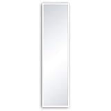 inspire - Rechteckiger Spiegel Milo mit Holzrahmen - B.30 x H.120 cm - Weißes H