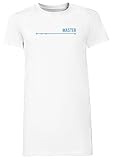 ONLY Commit to Master - Programming Damen Lang T-Shirt Kleid Weiß Women's Long Tee Dress W