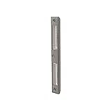 JUVA Winkel-Schließblech vernickelt silber Einlass-Schließblech für gefälzte Zimmertüren | Renovierung für Zargen aus Holz & für gefälzte Türen | 1 Stück - Metall Tür-Anschlag für Innentü