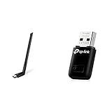 TP-Link Archer T3U Plus AC1300 High Gain USB WLAN Stick Adapter mit High-Gain Antennen & TL-WN823N WLAN USB Stick (300Mbit/s 2,4 GHz, Mini Größe Adapter, WPS Taste für einfache Installation)