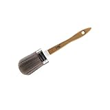 YTS Kreide-Pinsel für Möbel, kompatibel mit Farbe, Wachs und Kreide, Malen oder Wachsen, Naturborsten, Zierpinsel für Heimdekoration, Holzprojekte, DIY-Malerei, runde ovale Pinsel in mittlerer Größ